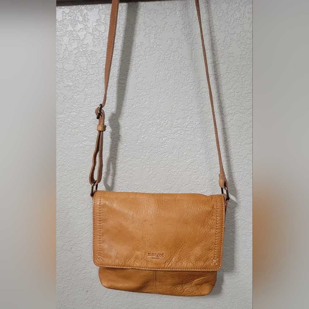 Margot Camel 100% Leather Bag - Picture 2 of 16